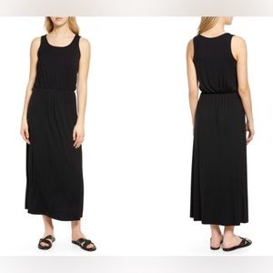 Caslon Sleeveless Maxi Dress in Black Size S (4-6)